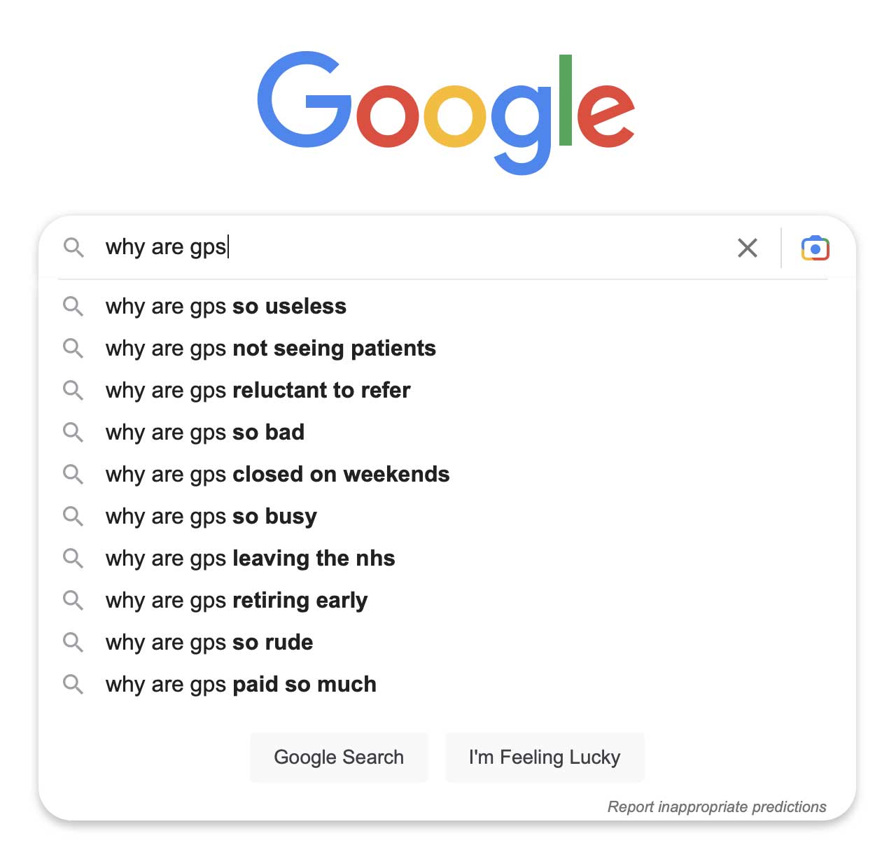 type why are gps into google